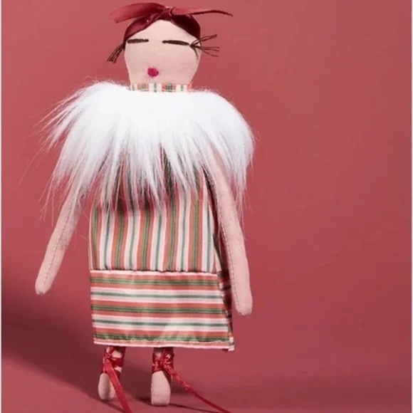 NWT Anthropologie Kimberly Becker Dolls For Change Christmas Tree Ornament - Picture 1 of 3